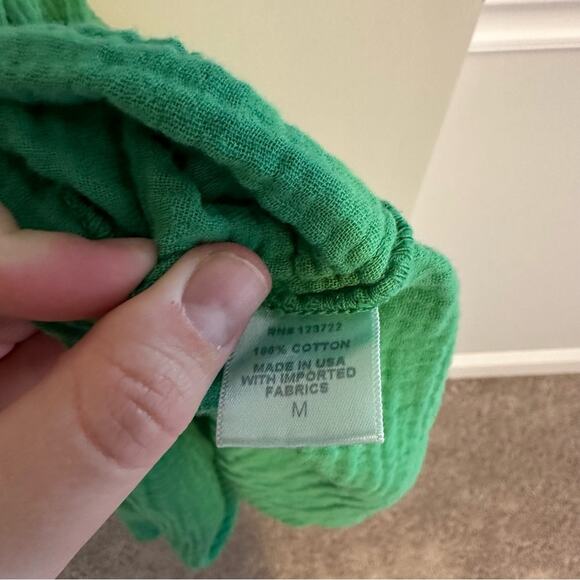 Xirena Green Cotton Gauze Tiered Maxi Dress Medium - Picture 8 of 16